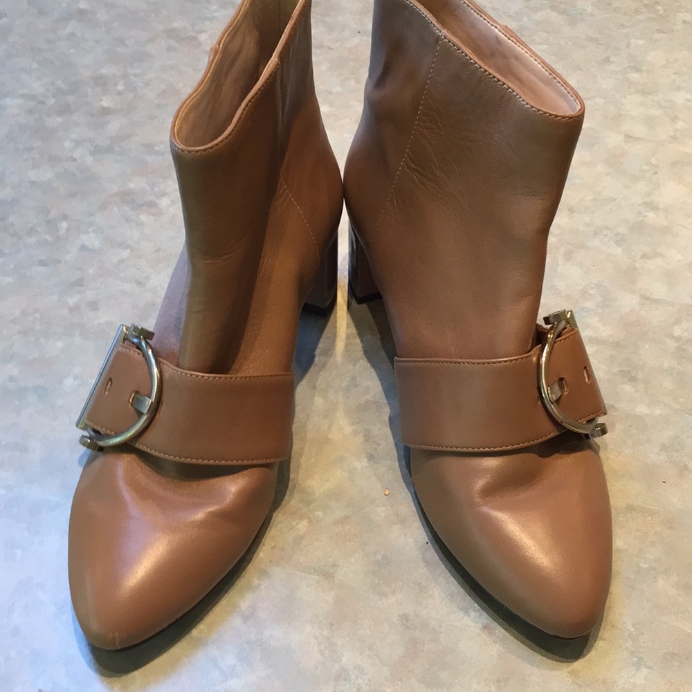 Nine West tan leather boots